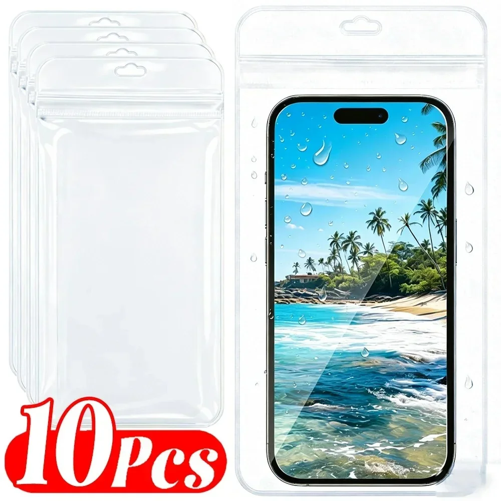 Transparente Wasserdichte Handytasche Universelle Unterwasser-Sommer-Schwimm-Wasserdichte Hülle für iPhone