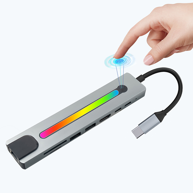 RGB 8-in-1 USB-C Hub with 4K Output