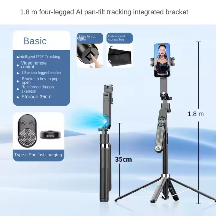 Smart Gimbal Tripod with Face Tracking 2