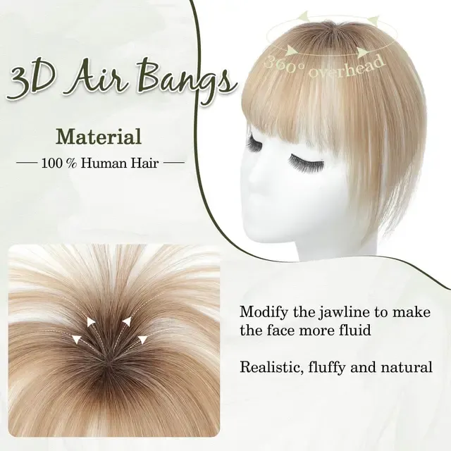 10 Zoll Ombre Braun zu Blond Haarteil Blondes 3