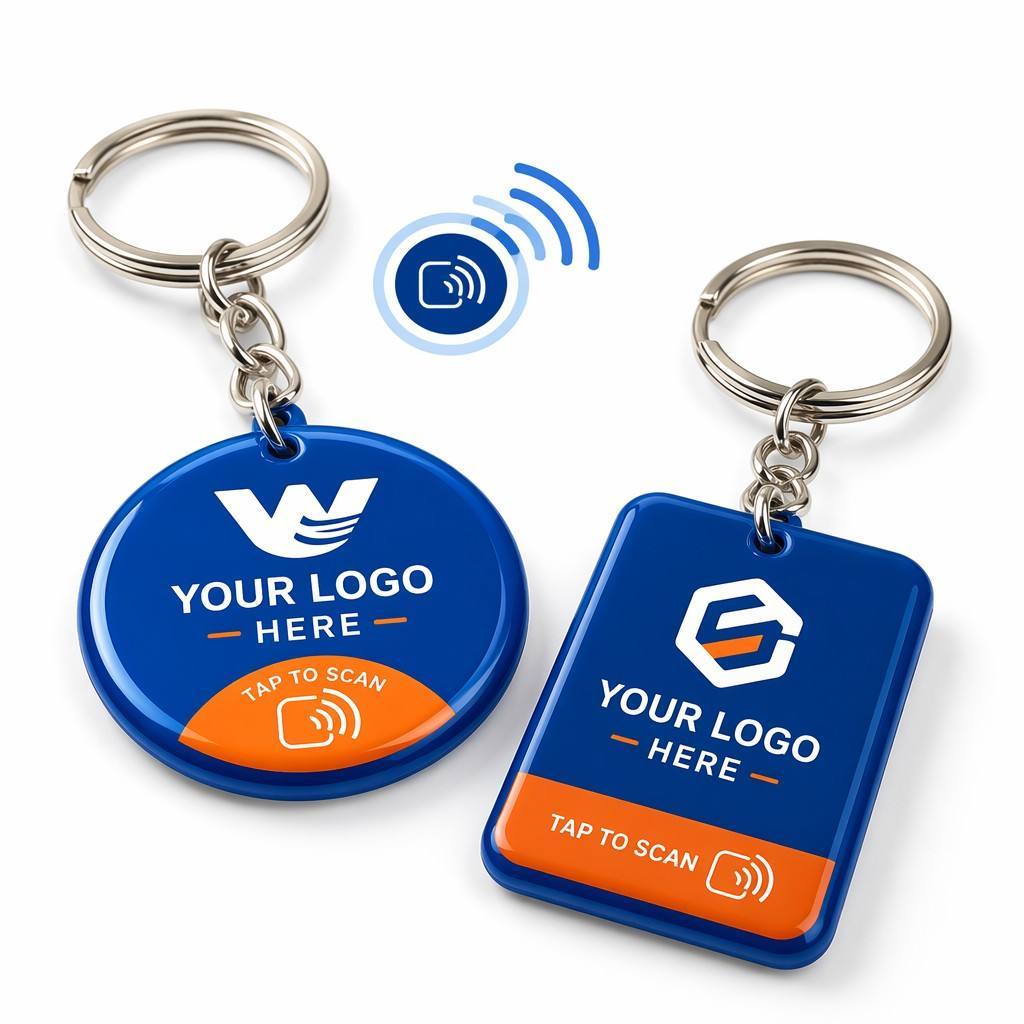 PVC NFC Smart Keychain with Tap Function