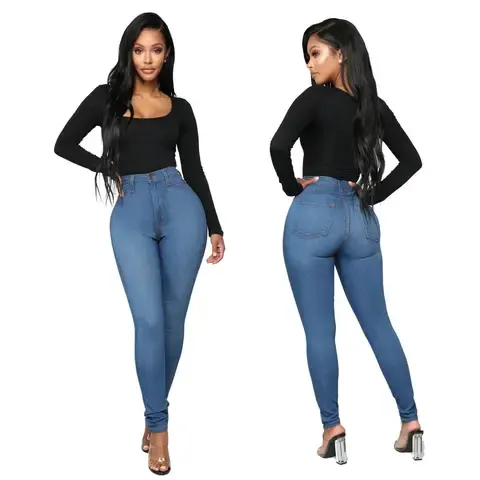 Design Available Blue Jeans for Women High Waisted