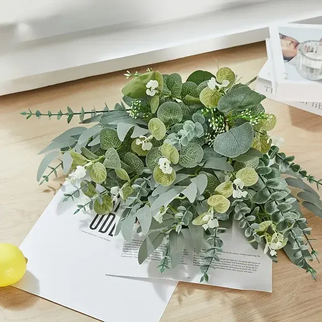 50/90 Artificial Mixed Eucalyptus Flower Bouquets 2