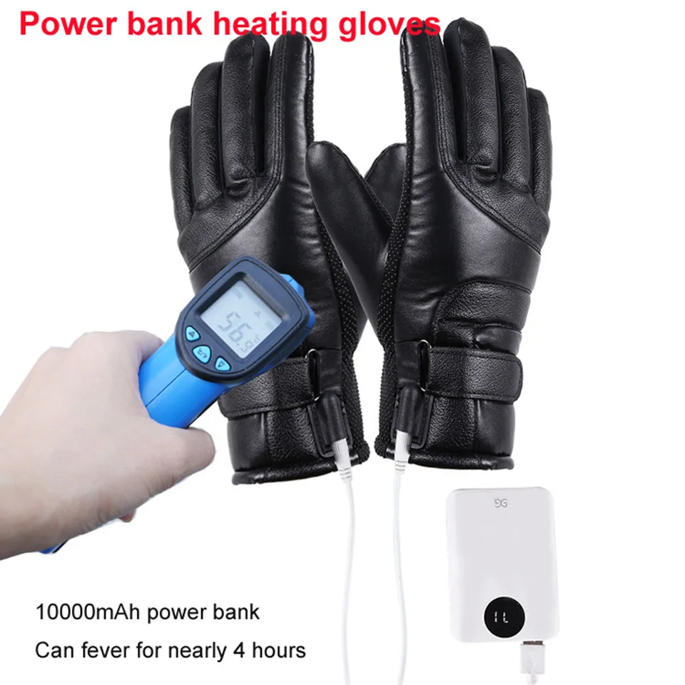 Elektrische Heizung Handschuhe Männer USB Plug-in Beheizte Winter 2