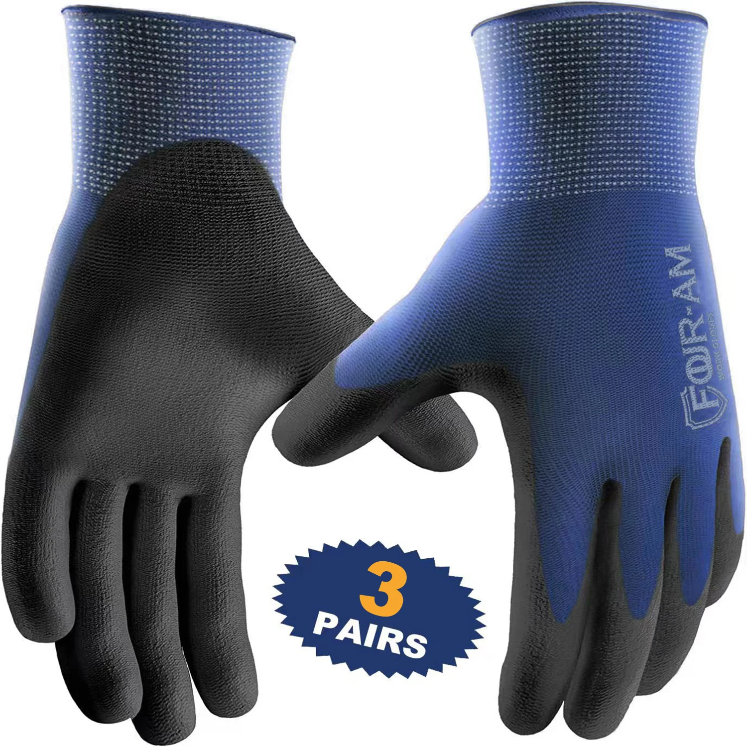 Ultra-Thin PU Work Gloves with Grip 2