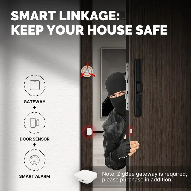 Zigbee Door Window Sensor with Alarm 4