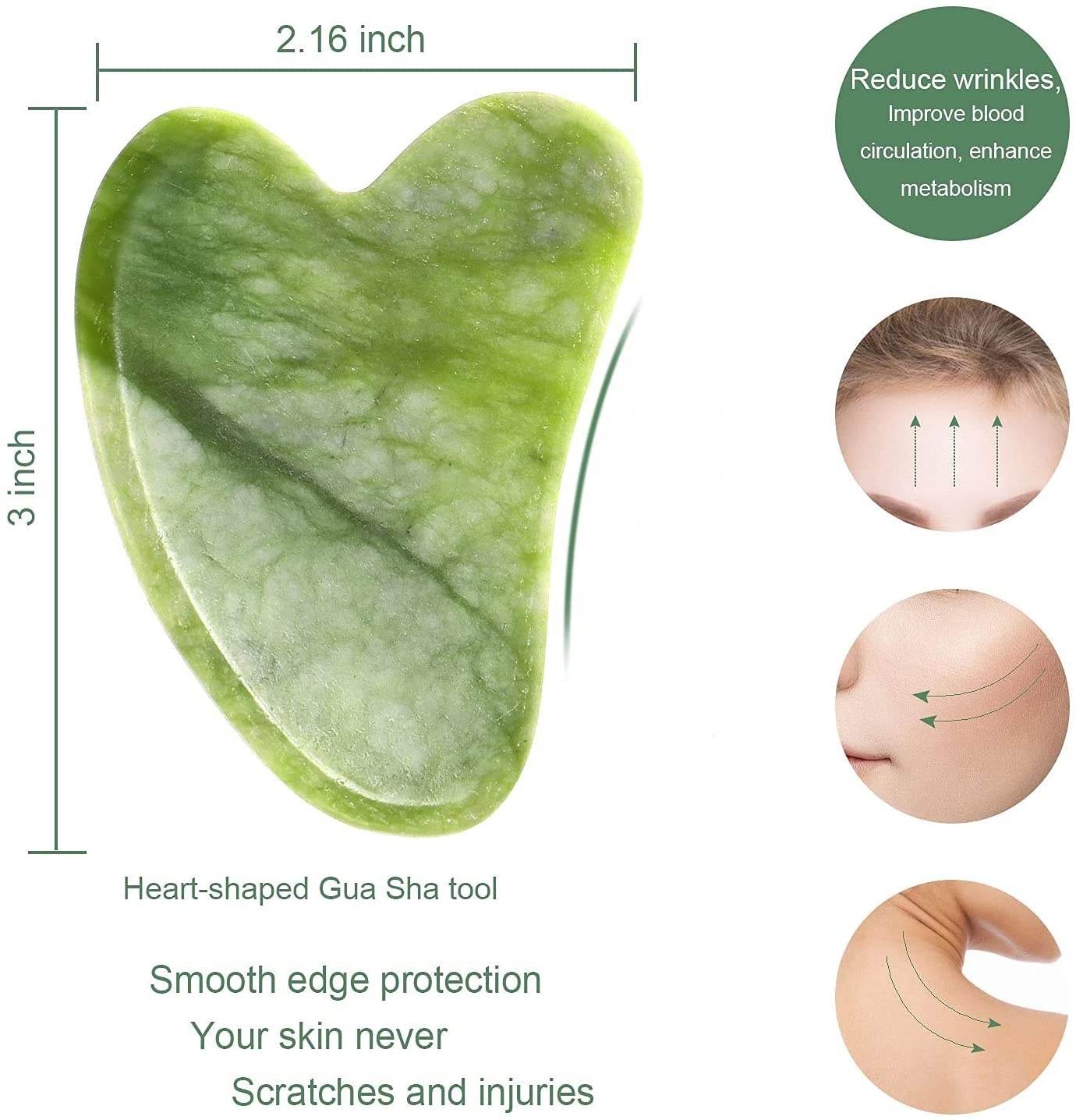 Women's Gua Sha Set And Jade Roller Body 3