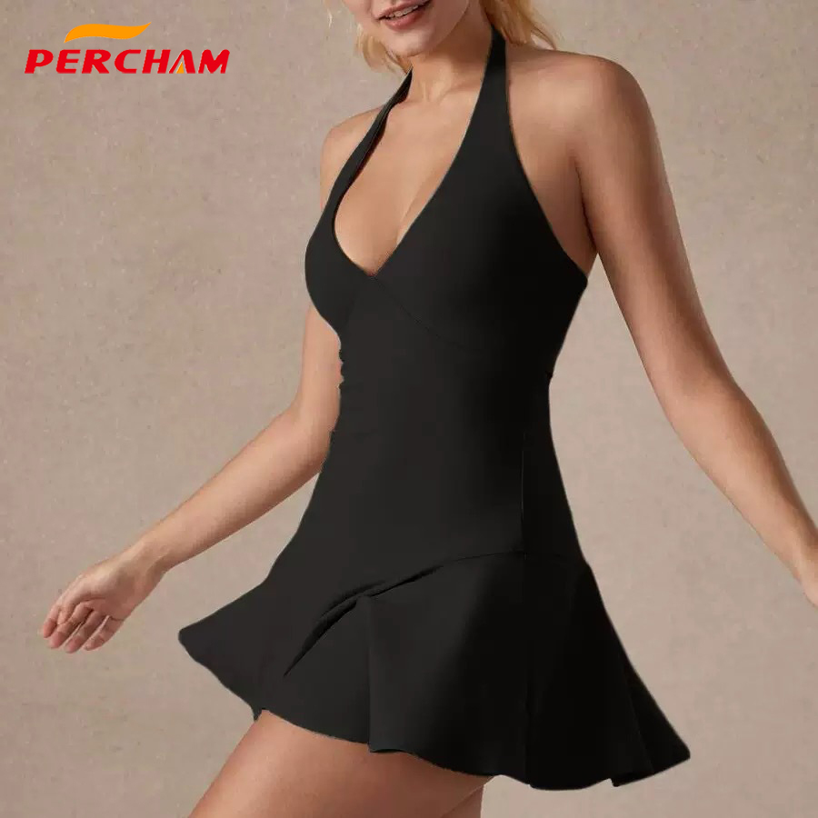 Sleeveless Moisture-Wicking Fitness Dress 4