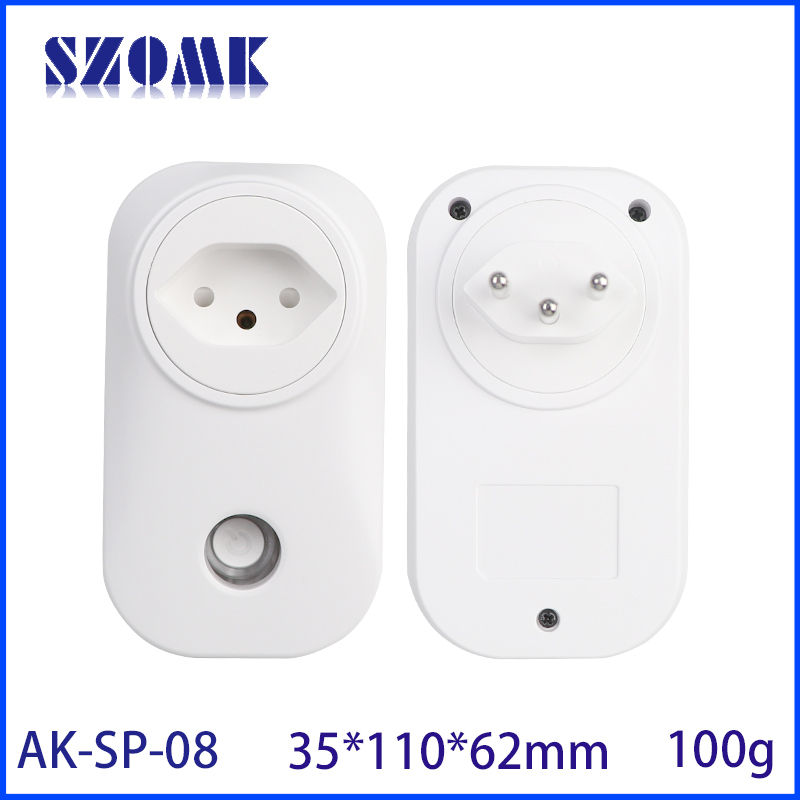 Fireproof Tuya WiFi Smart Socket, 3 Outlets 4