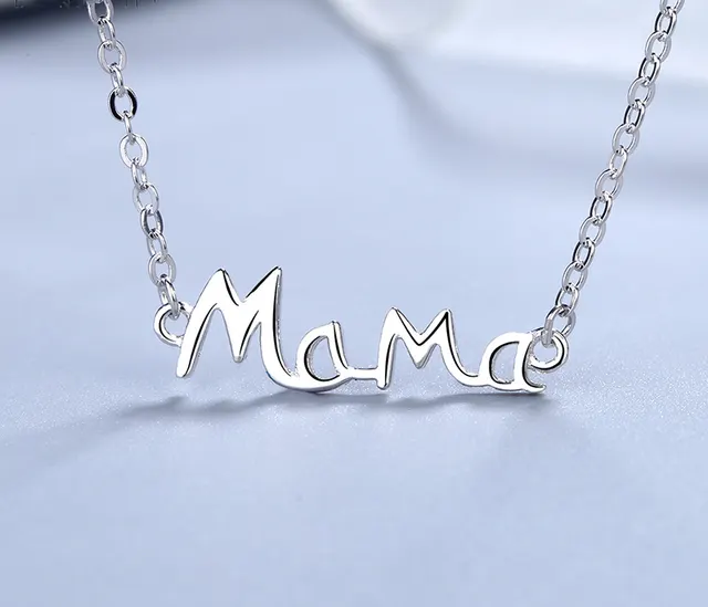 Mother's Day S925 Silver MaMa Necklace 1
