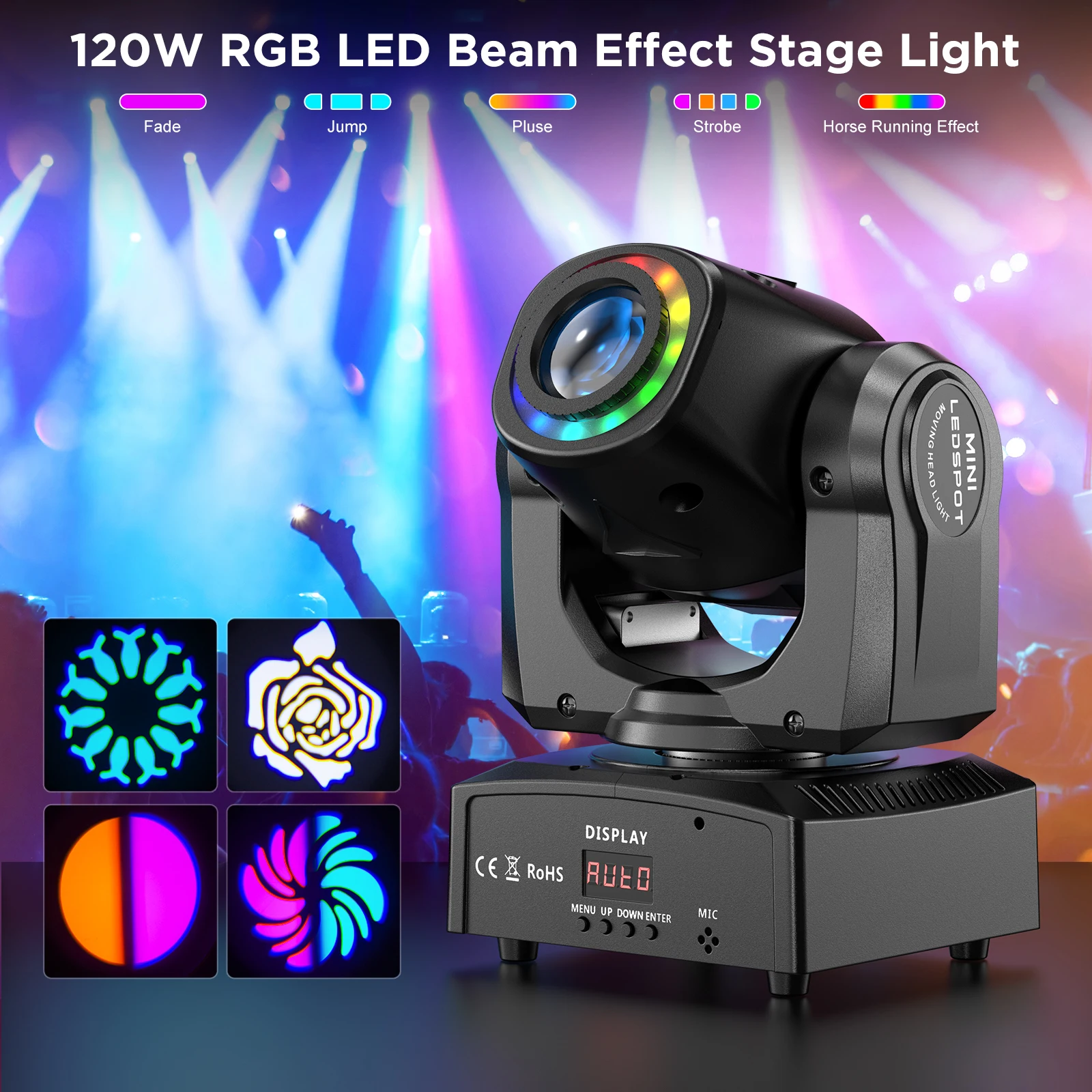 U'King 120 W LED Strahl Moving Head Licht 2