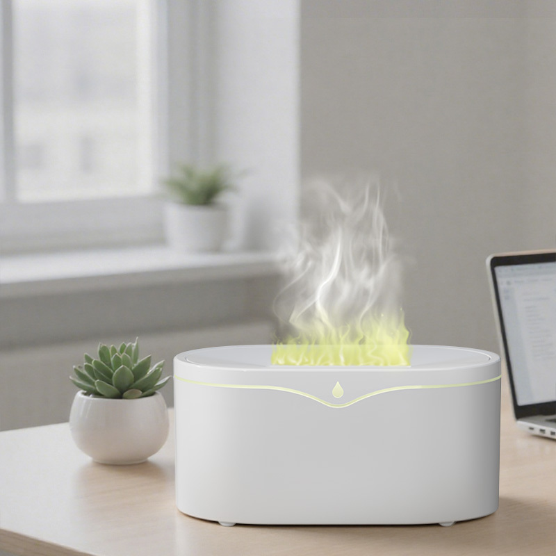 Simulation Flame Humidifier Aromatherapy Machine Usb Ultrasonic Essential 3