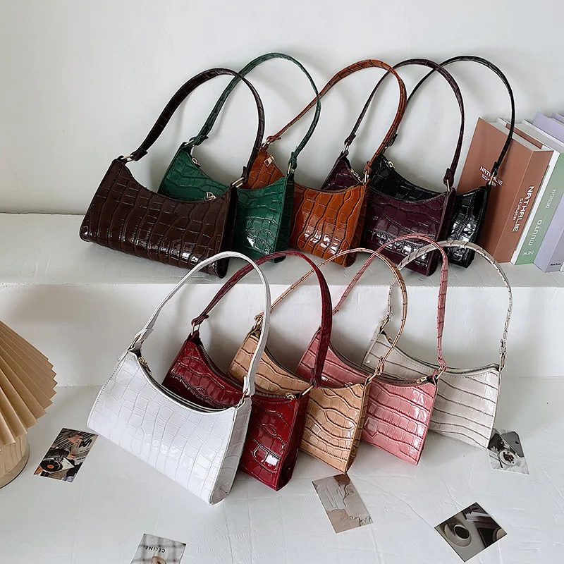 Retro Alligator Muster Weibliche Kleine Handtaschen und Geldbörse 4