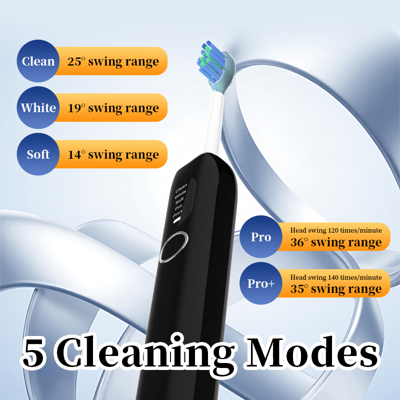 Vibrosonic Toothbrush Sweep Wave Rechargeable Adults Smart Sonic 4