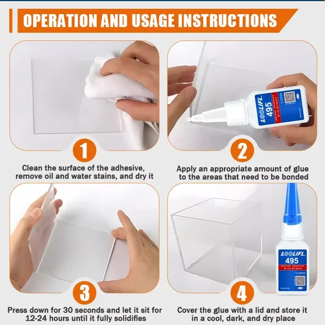 Fast-Drying Cyanoacrylate Super Glue 20 g 3