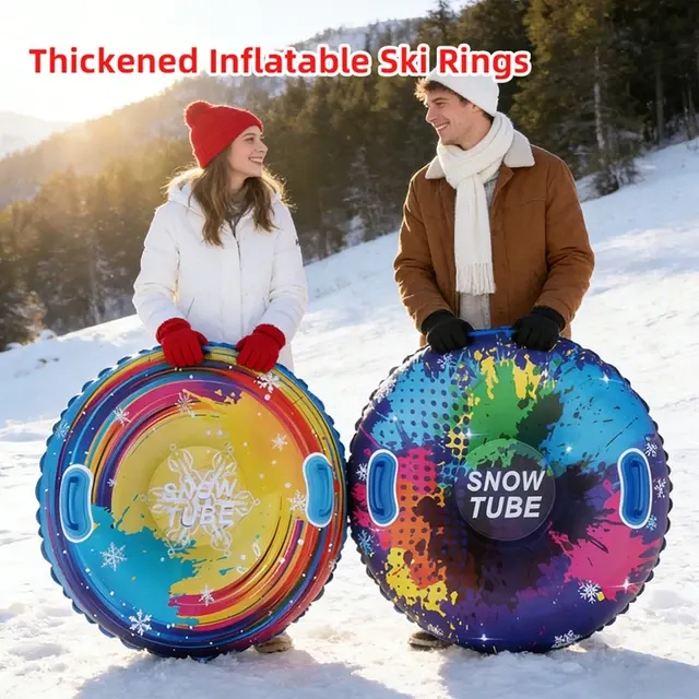 Aufblasbarer Schneereifen für Winterlichen Outdoor-Spaß 4 Farben Robuste 1