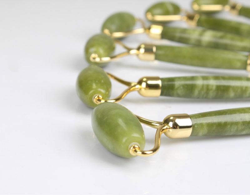 Green Jade Facial Roller Gua Sha Set 4