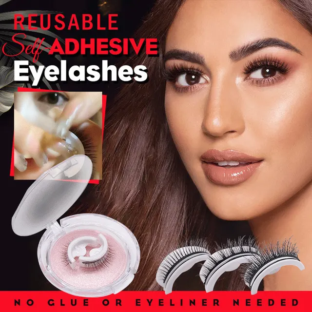 Reusable 3D Mink Lashes Natural False Eyelashes Self 1