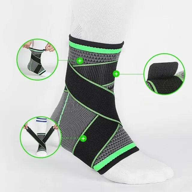 Adjustable Elastic Ankle Brace with Foot Support 3