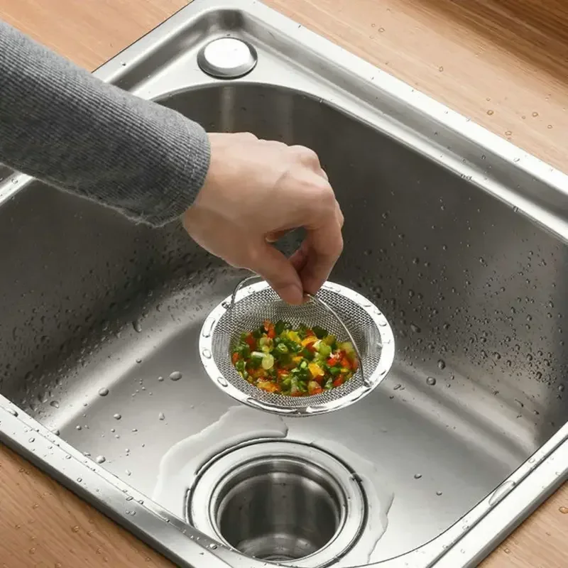 Stainless Steel Kitchen Sink Strainer with Hair Catcher 3