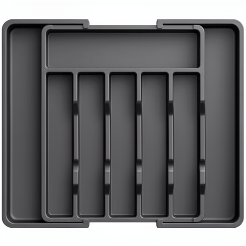 Expandable Adjustable Cutlery Drawer Organizer With 7 Compartments