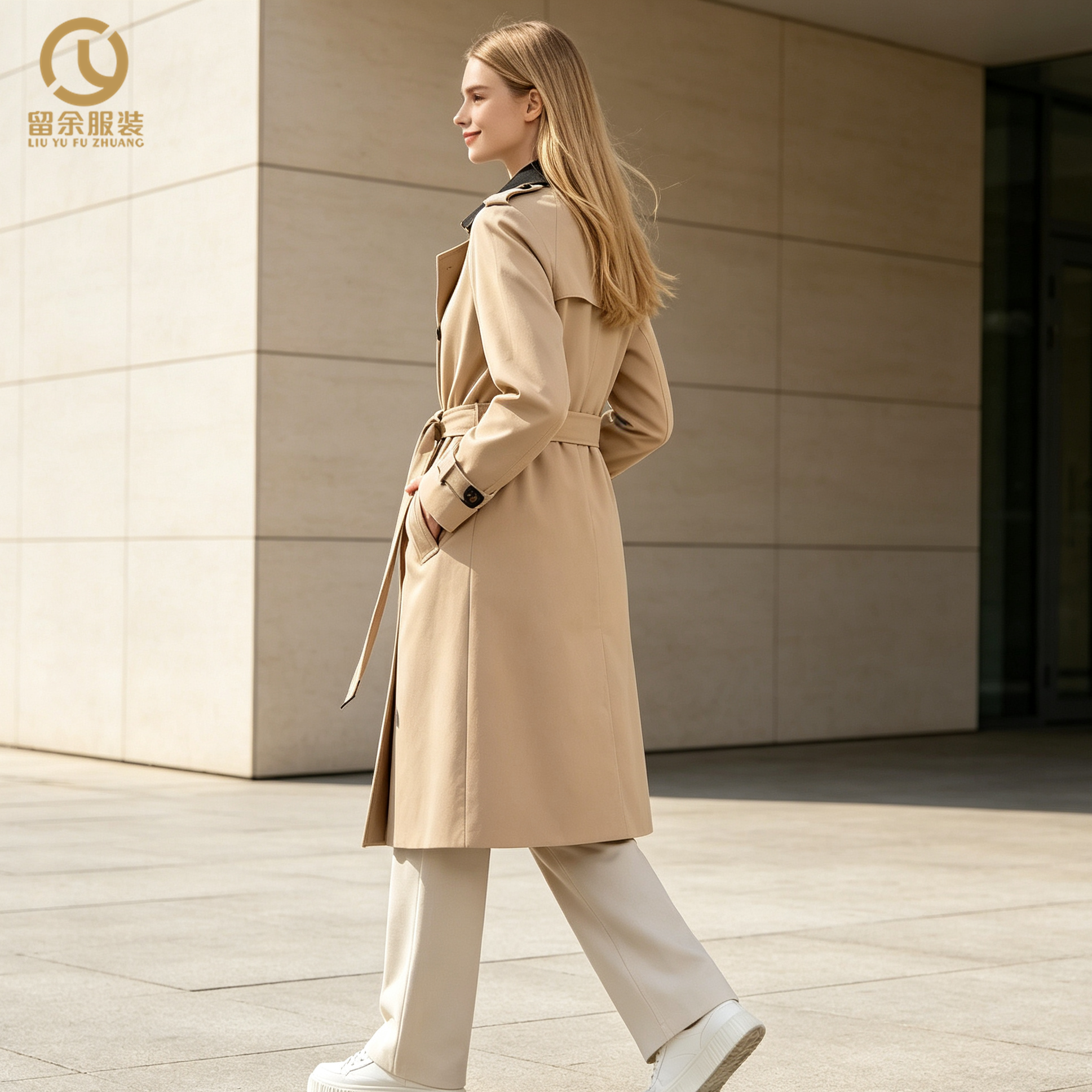Women's Formal Office Winter Trench Coat 2