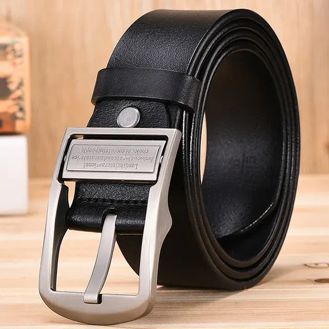 Vintage 38mm Cowhide Pin Buckle Belt 4
