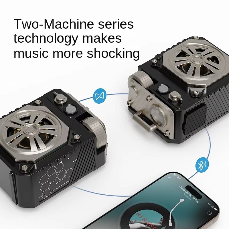 Mech Style Portable Bluetooth Speaker Outdoor Camping With 3
