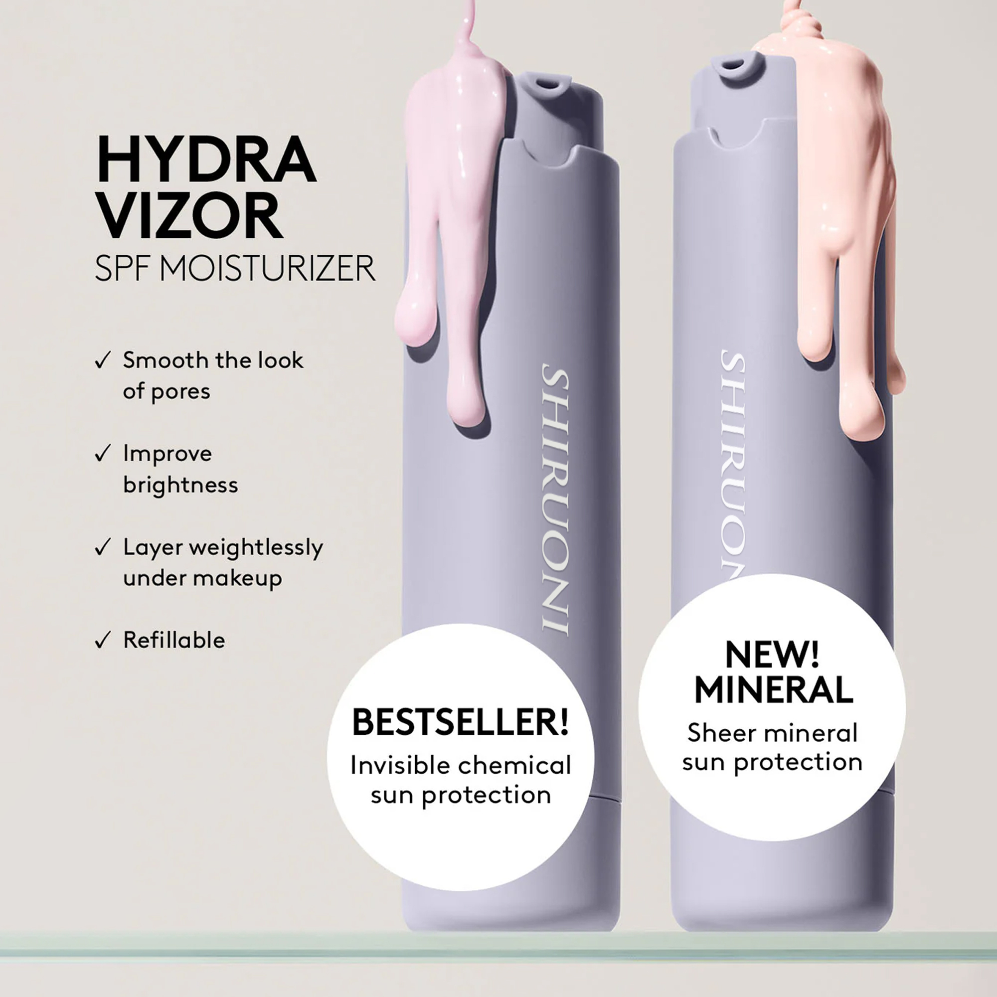 Private Label Korean Lightweight Water Resistant Mineral SPF 3