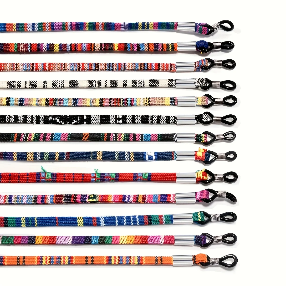 3er-Set Brillen- und Sonnenbrillen-Halsband aus Baumwolle Hochwertiges Ethnisches 2