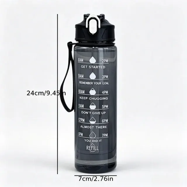 800 ml Sports Bottle with Time Marker 3