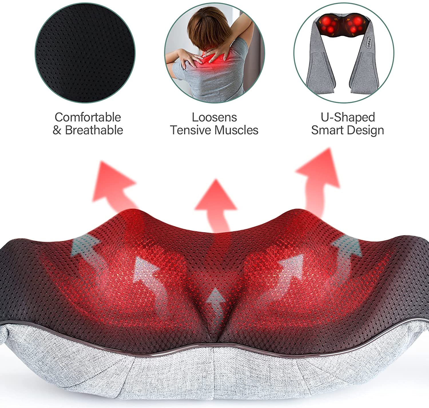 Heated Shiatsu Neck Shoulder Massager 3