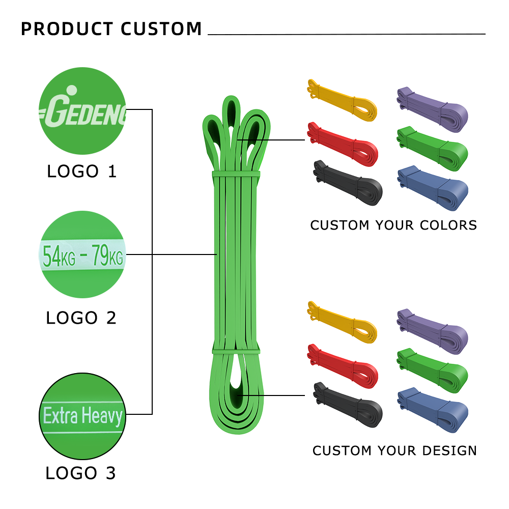 Long Elastic Resistance Bands Set 208cm 4