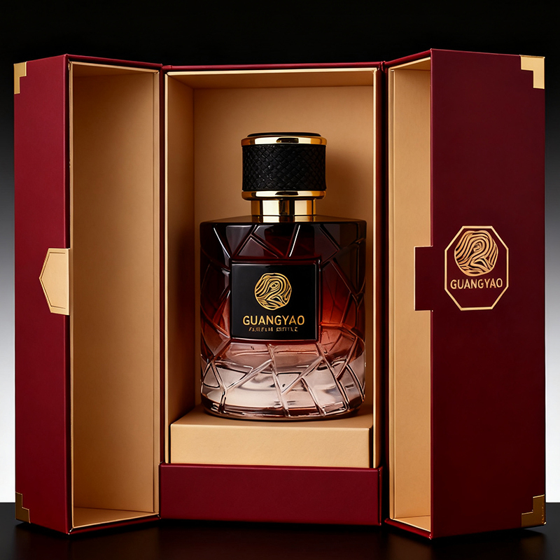 Braune Glas Parfümflasche Bördelhals 100ml