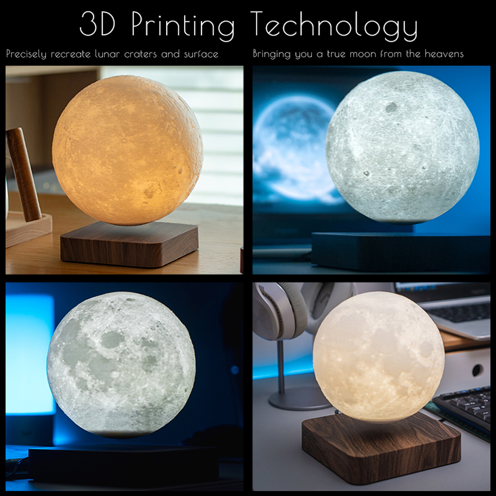 Levitating 3D Magnetic Moon Lamp 4
