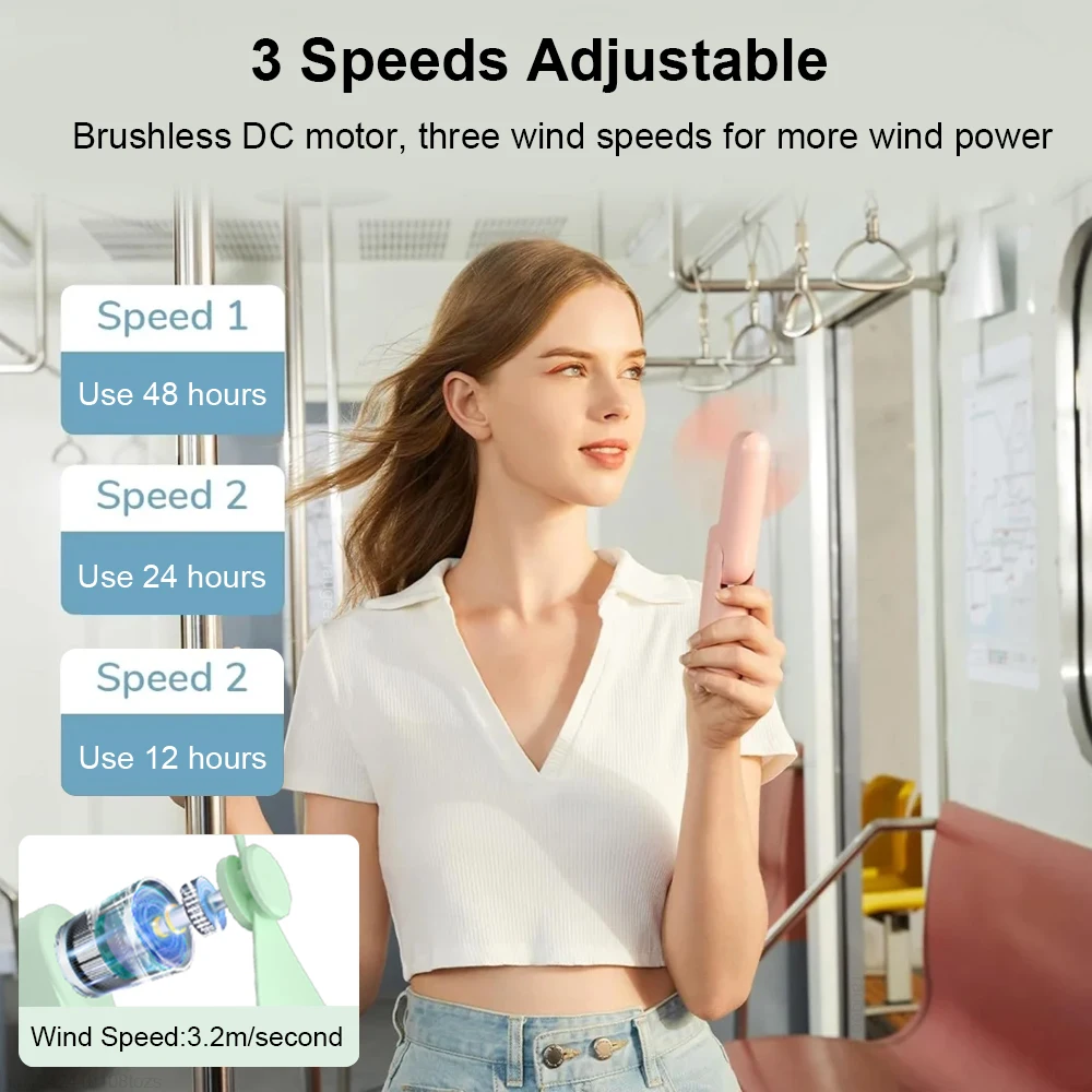Faltbarer Kühl-Handventilator mit USB-Akku 3