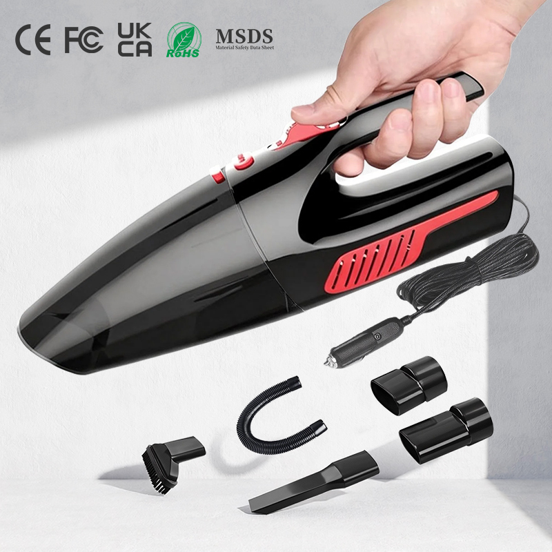 Portable 6000Pa Car Vacuum Cleaner Wired Handheld Aspirateur