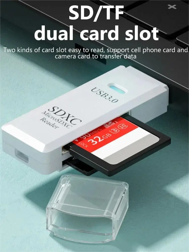 Portable USB 3.0 Card Reader, Flash Drive Design 4