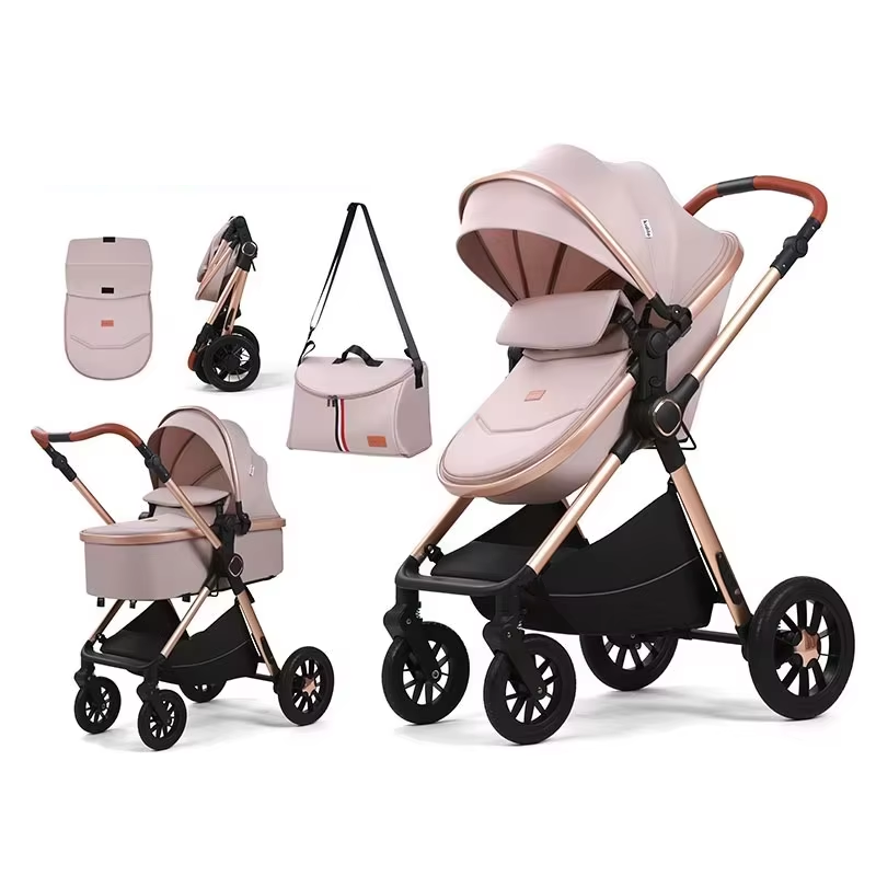 Portable Foldable Luxury 3-in-1 Carriage Baby Pram Multi-Function