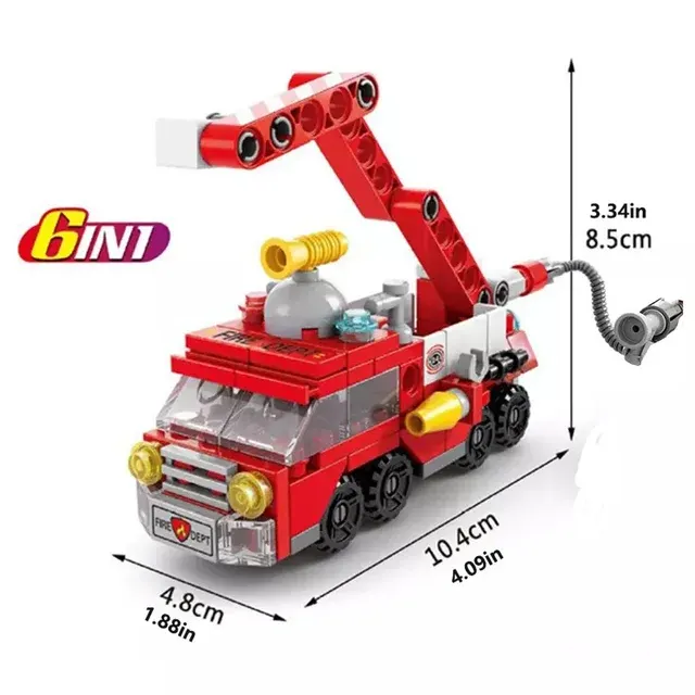 Fire Truck Building Blocks Set 1