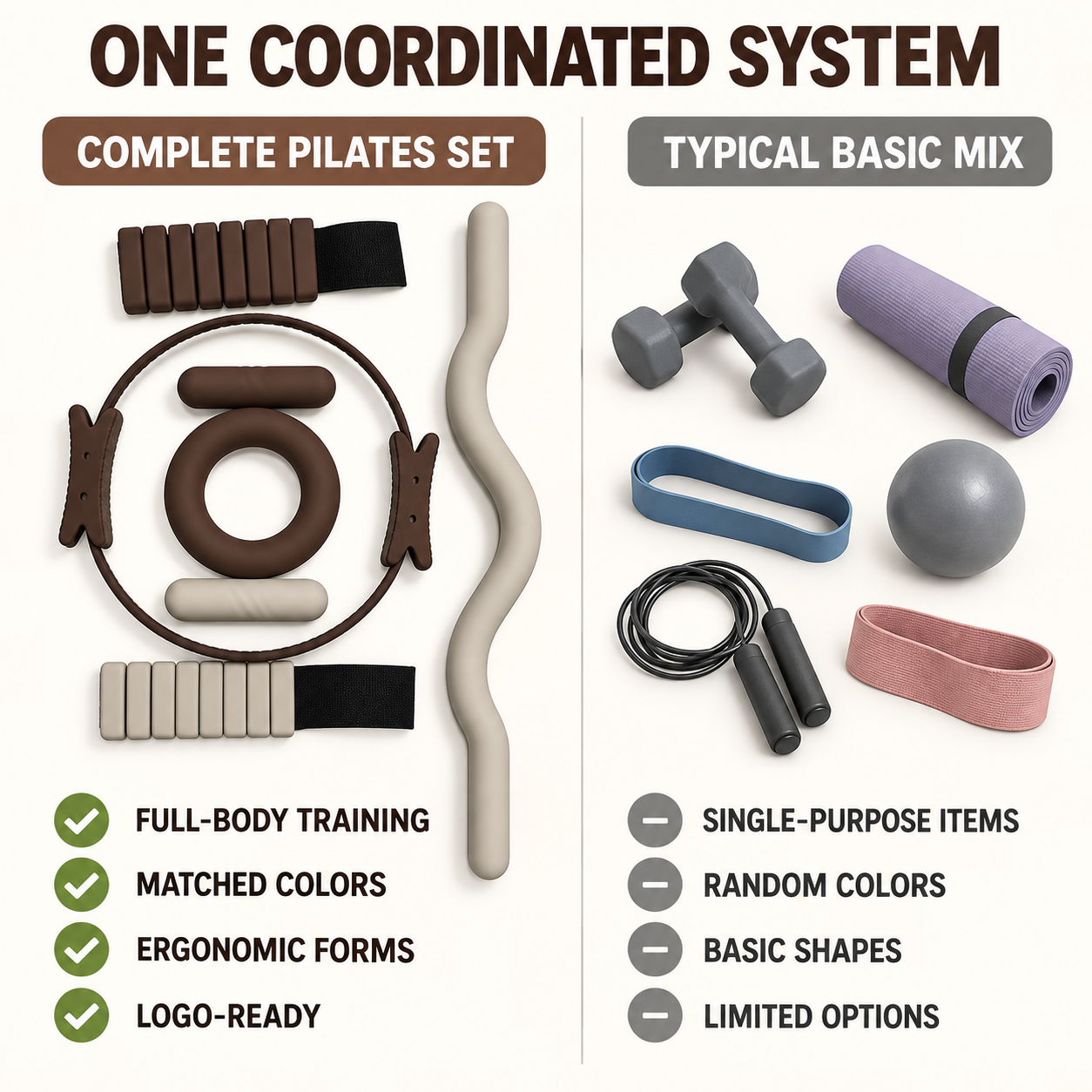 Lightweight Foldable Silicone Fitness Set 2