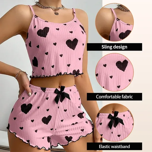 Damen-Pyjama-Set Nachtwäsche 3