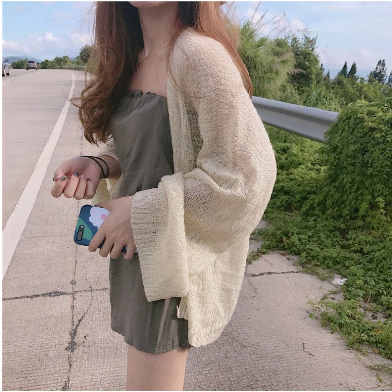 Slim Knitted Sun-Protection Cardigan