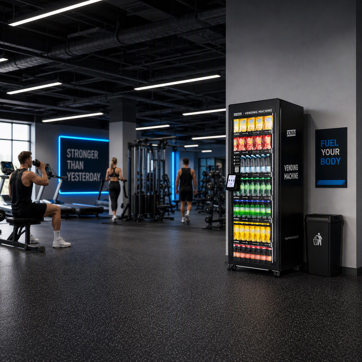 Compact AI Cooler Vending Machine for Offices