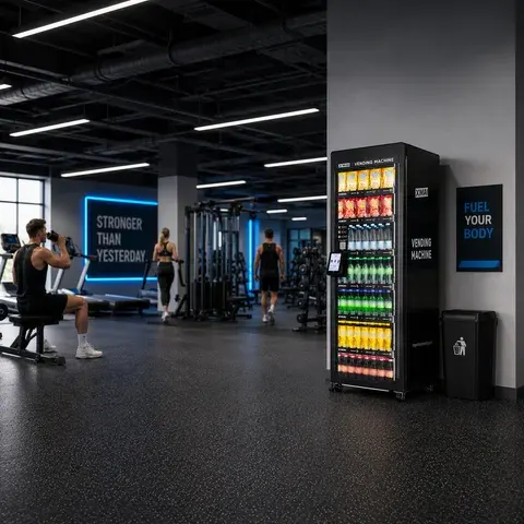 Compact AI Cooler Vending Machine for Offices