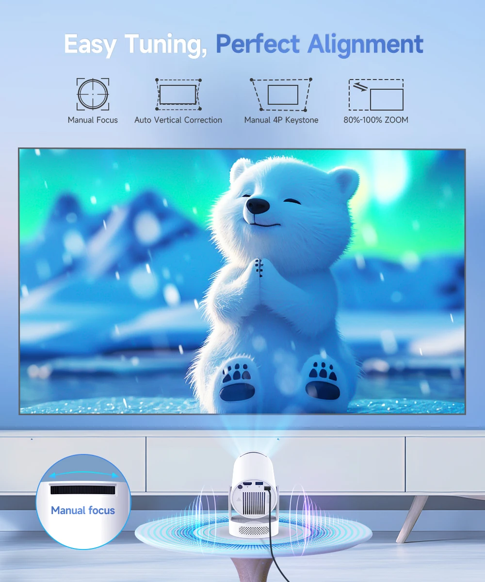 Portable 8K Android Outdoor Cinema Projector 2