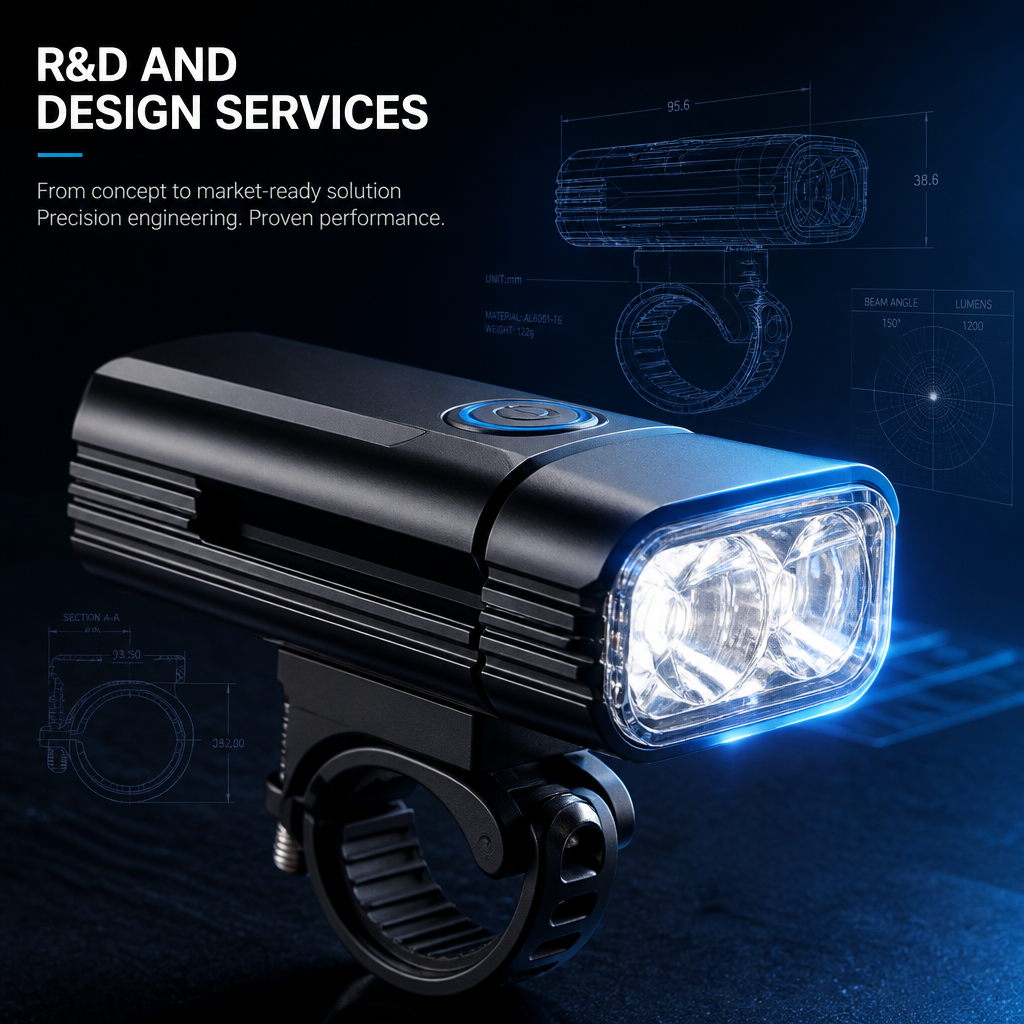 USB-C Rechargeable Bike Front Light 1000 Lumen