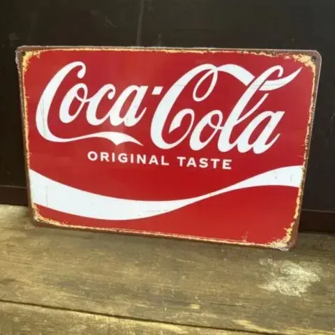 retro metal bar sign