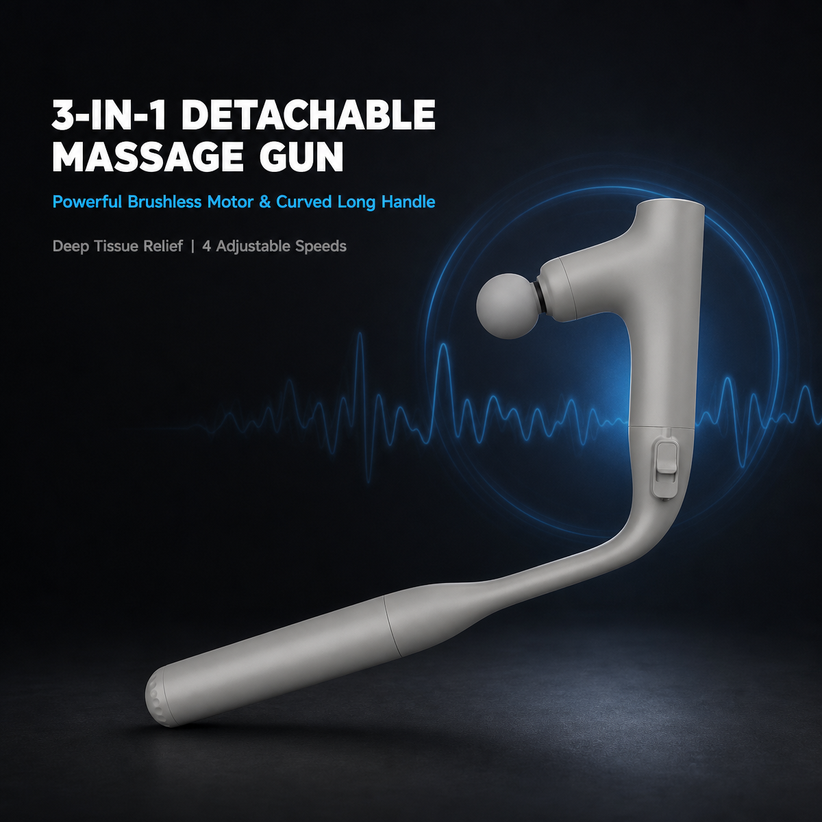 Deep Tissue Massage Gun Long Handle 2