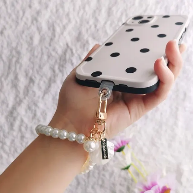 Cute pearl keychain for girls 3